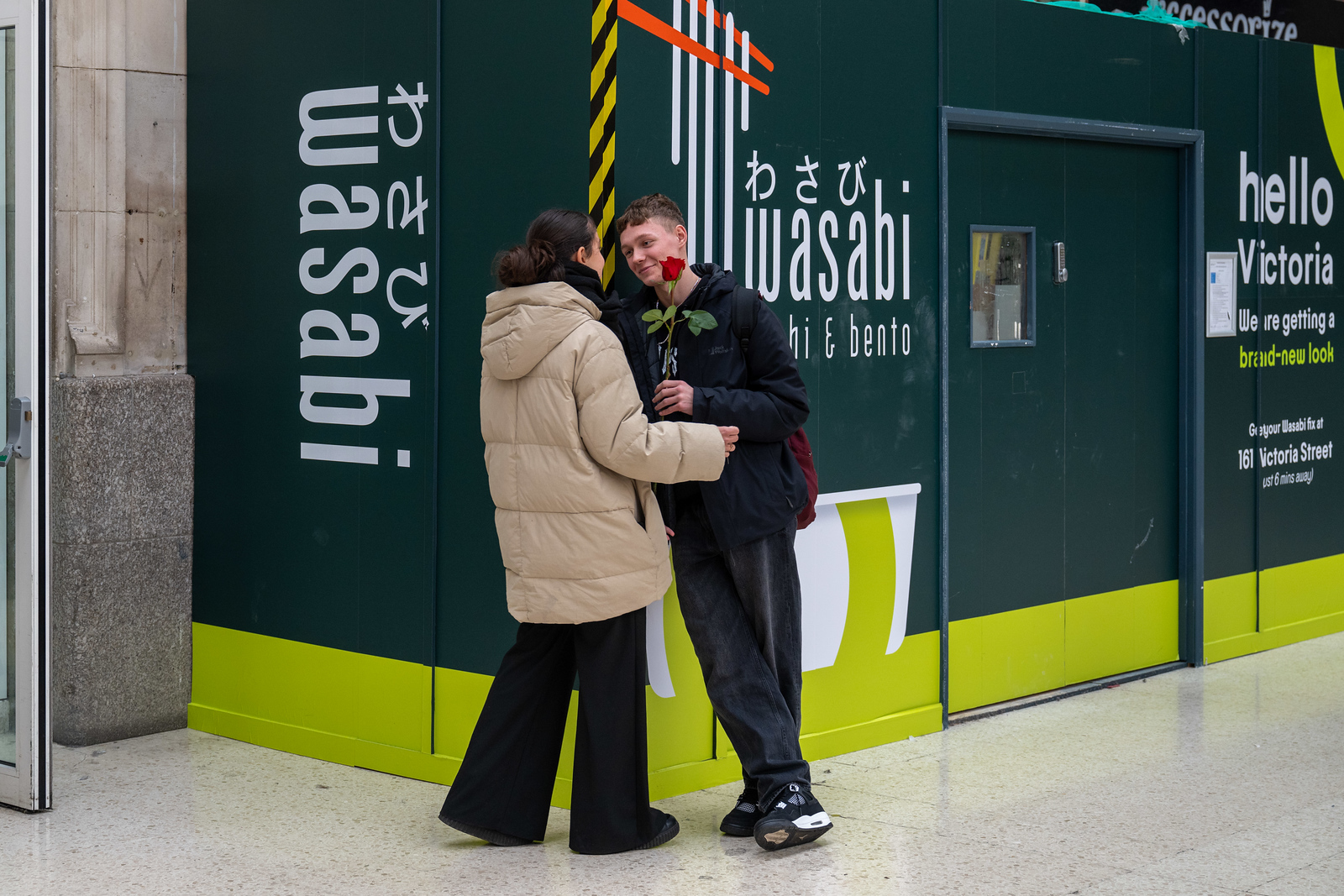 Deliveroo at London Victoria Valentine's Day 2025 5