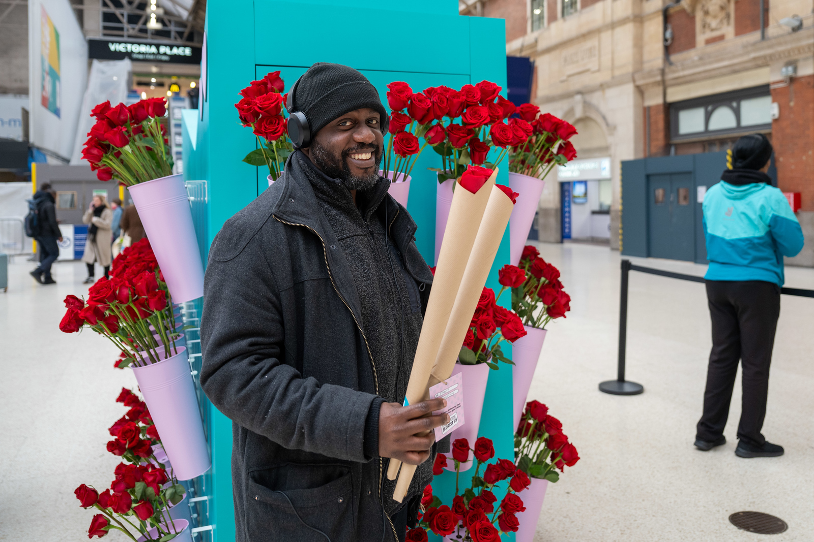 Deliveroo at London Victoria Valentine's Day 2025 7
