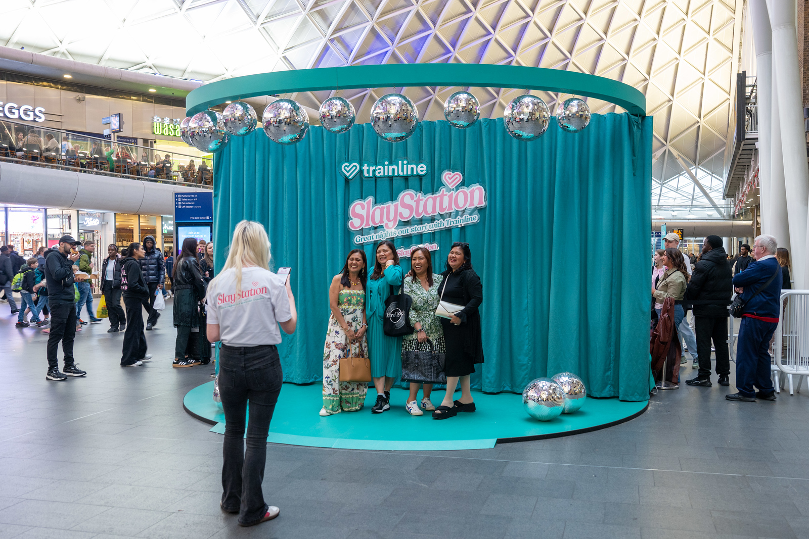 The trainline SlayStation at London King's Cross